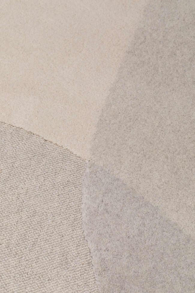 Villamatto 'Dream' 160x230cm - Luonnonvärinen/Harmaa