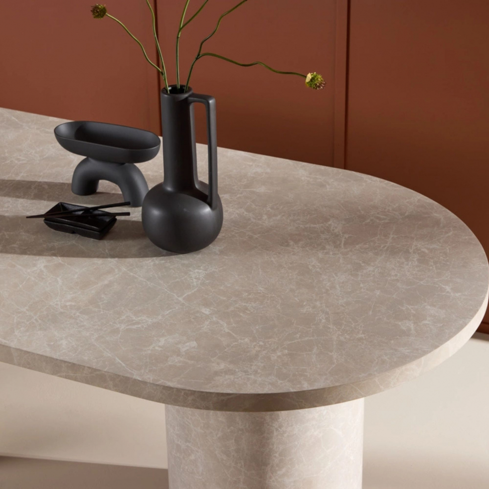 Ruokapöytä 'Narvik' 100x200cm - Beige