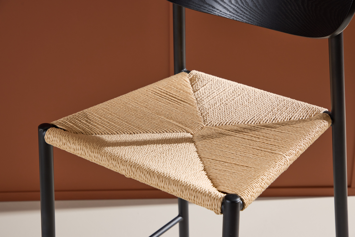 Baari-tuoli 'Polly' - Musta/Beige