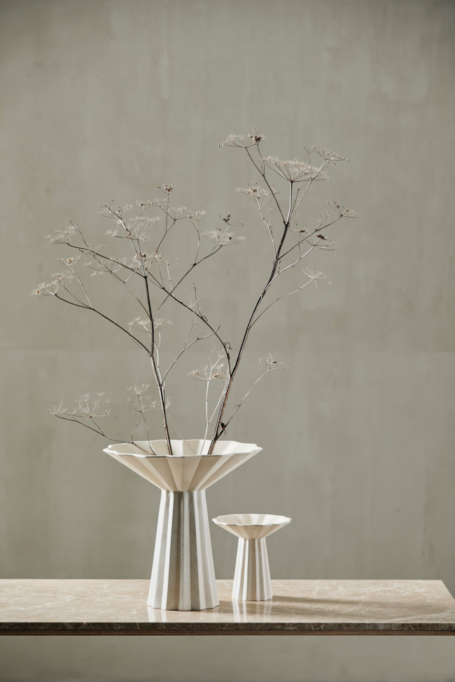 Maljakko 'Minu' L - Beige