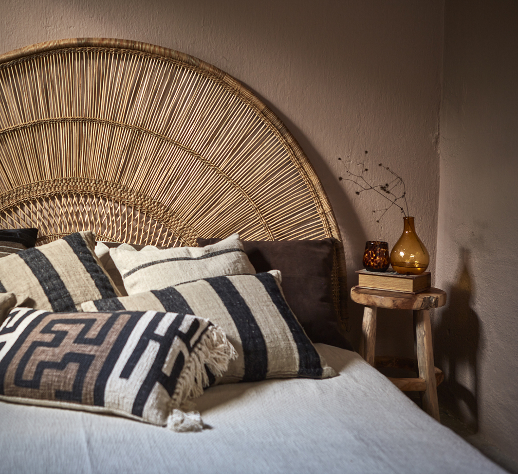 Pyöreä jakkara 'Arvid' 38cm - Luonnonvärinen