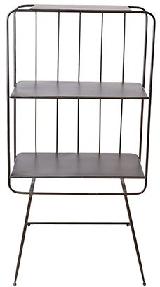 Kirjahylly 'Industrial' 2 - Harmaa