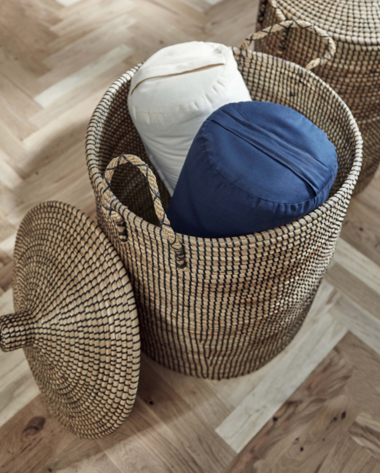 2-pakkaus Korit 'Laudy' - Luonnonvärinen