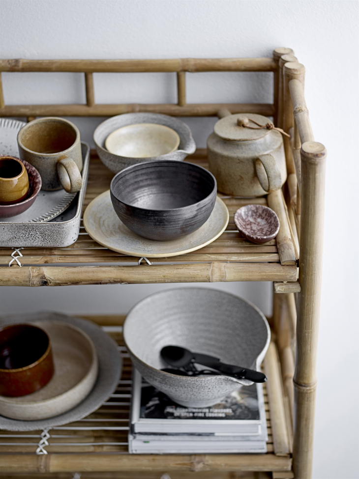 Kirjahylly 'Bamboo' - Luonnonvärinen