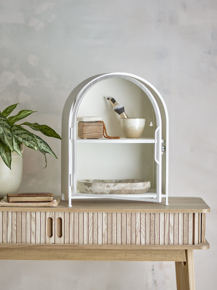 Kaappi 'Soria' – Valkoinen/Metalli