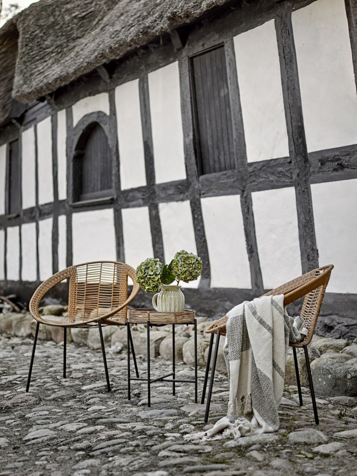 Loungesetti 'Dudine' - luonnollinen/rottinki