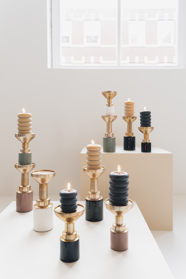 Kynttilänjalka 'Glam' - Musta