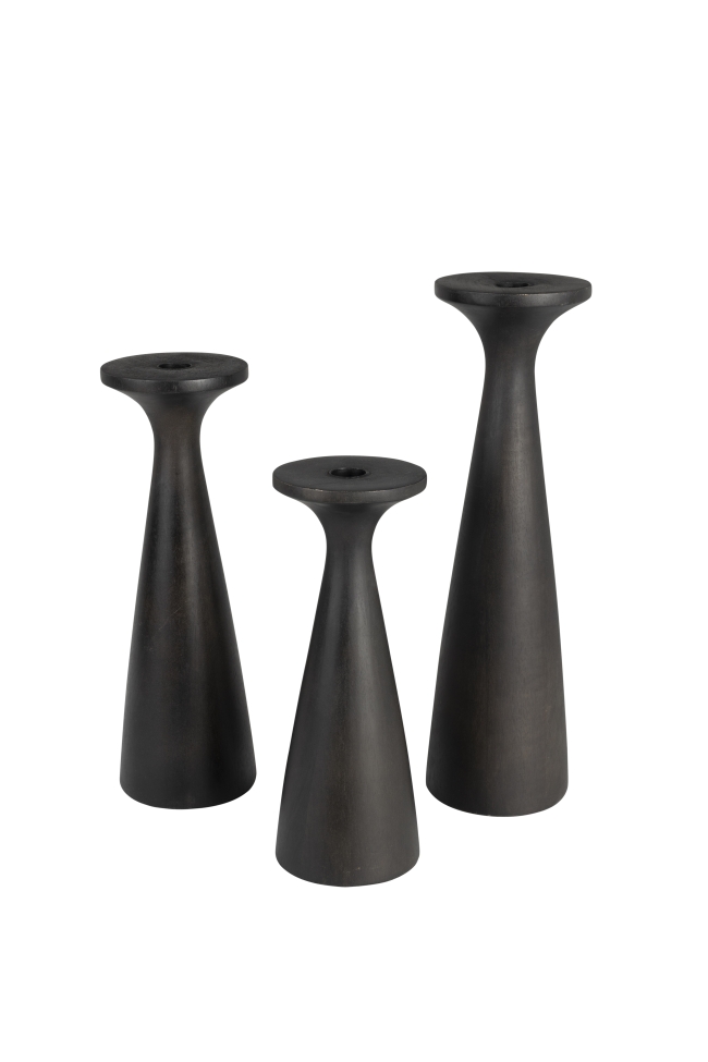 Valaisin 'Flames' - Musta S