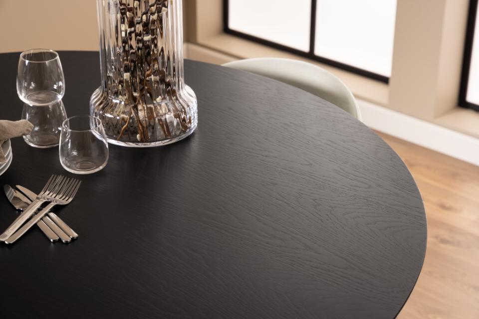 Ruokapöytä 'Ärsjö' Pyöreä 140cm - Musta