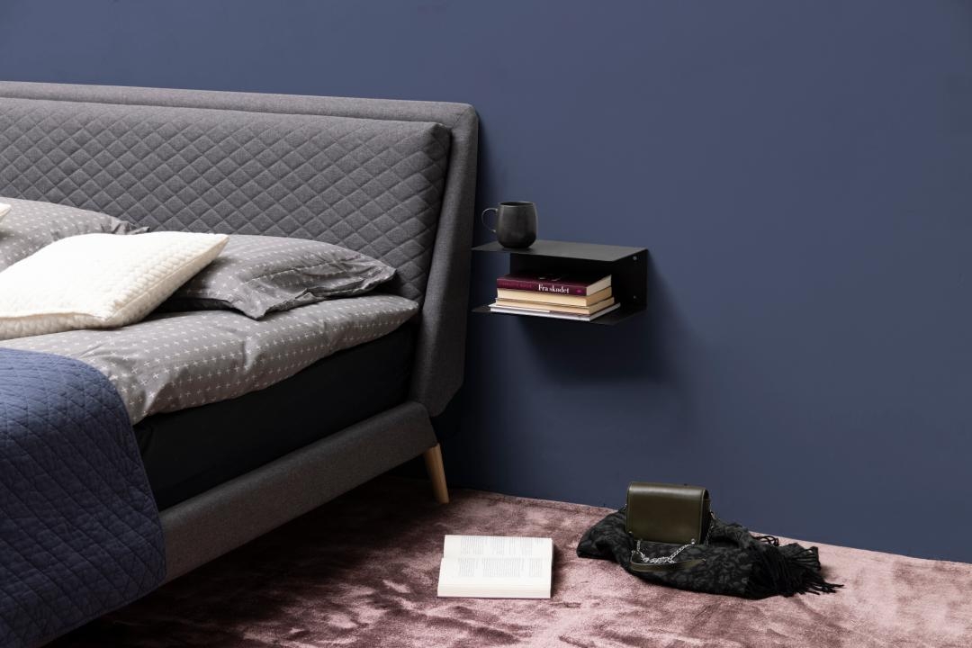 2-pakkaus Seinähylly 'Joliet' - Musta