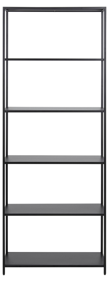 Kirjahylly 'Newcastle' 185cm - Musta