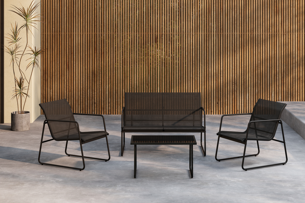 Lounge-setti 'Ravena' - Musta