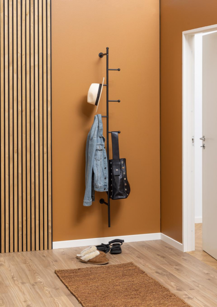 Vaateripustin 'Ljusdal' 24cm - Musta