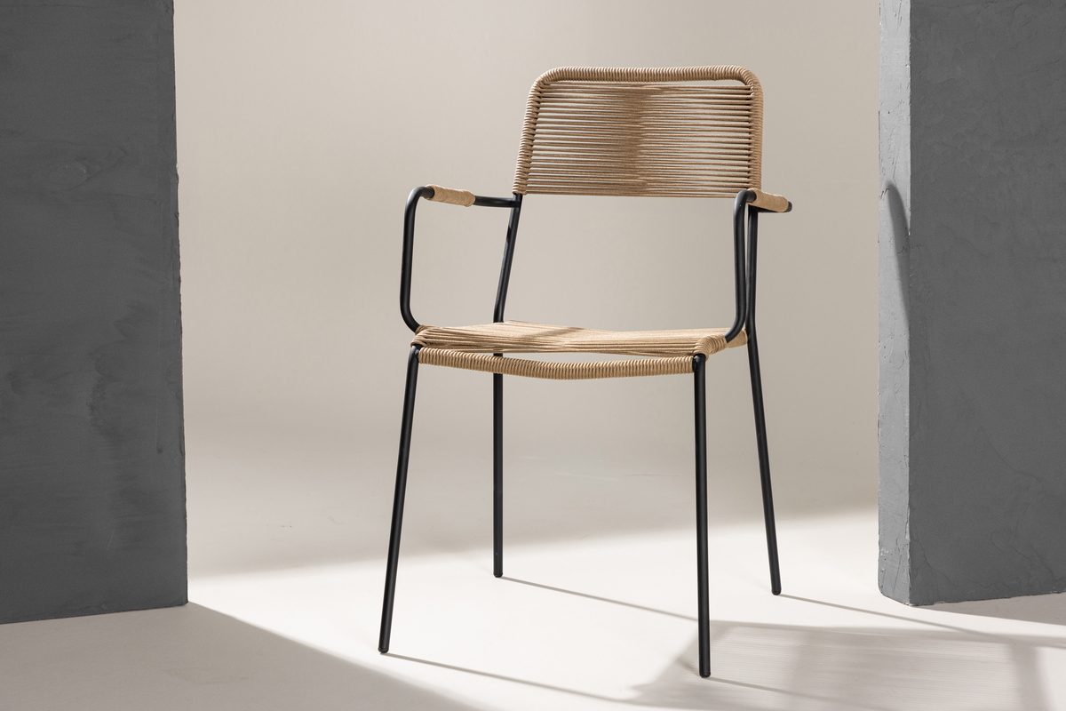 Ruokapöydän tuoli 'Lindos' - Ruskea