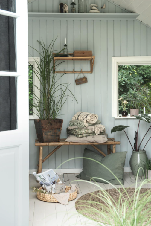 Puutarhapöytä 'Bambu' - Luonnonvärinen