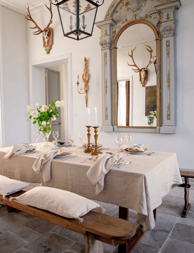 Pöytäliina 'Sunshine' 145x250 - Vaalean luonnonväri