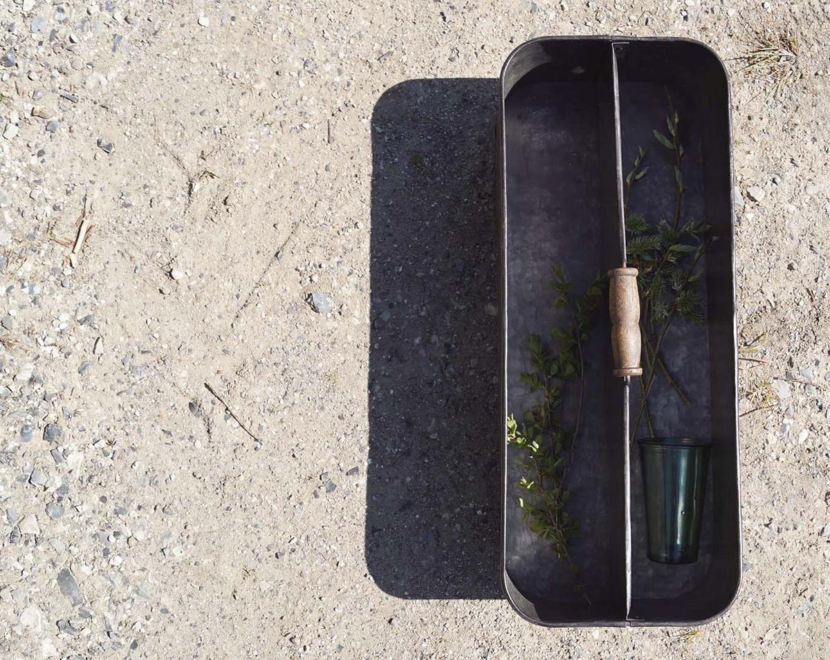 Rautalaatikko 'Agustin' - Harmaa