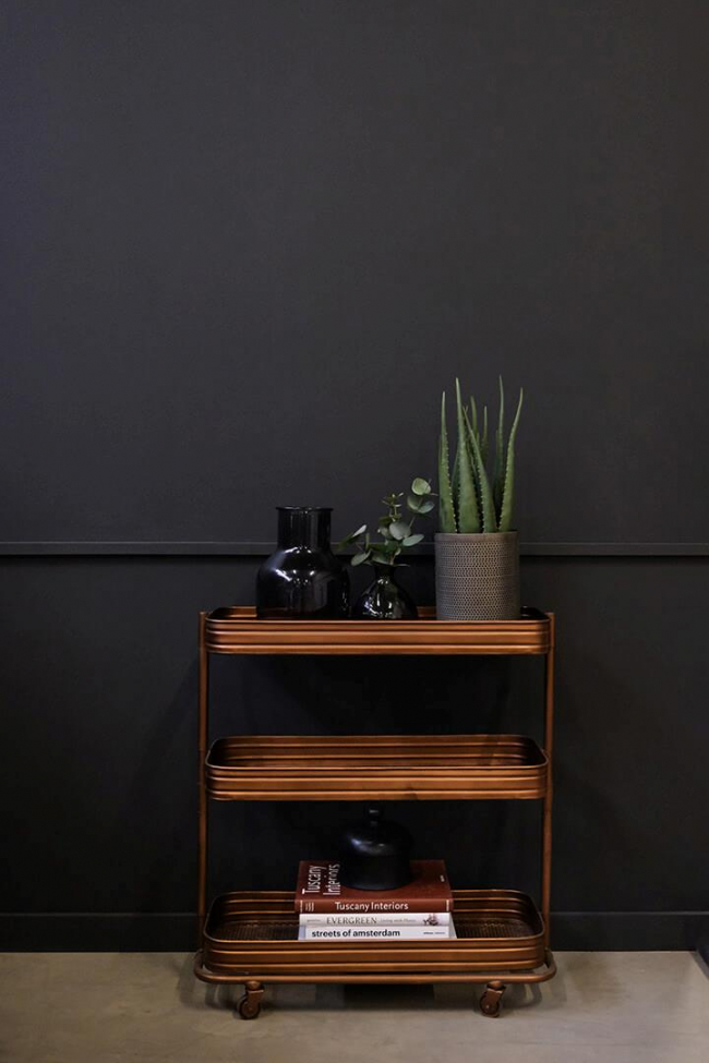 Kaunis musta puukotelo 'Ozzi' L - Puu