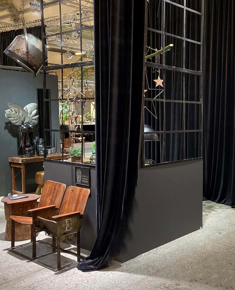 Vintage elokuvapenkki 'Bollywood' - Ruskea