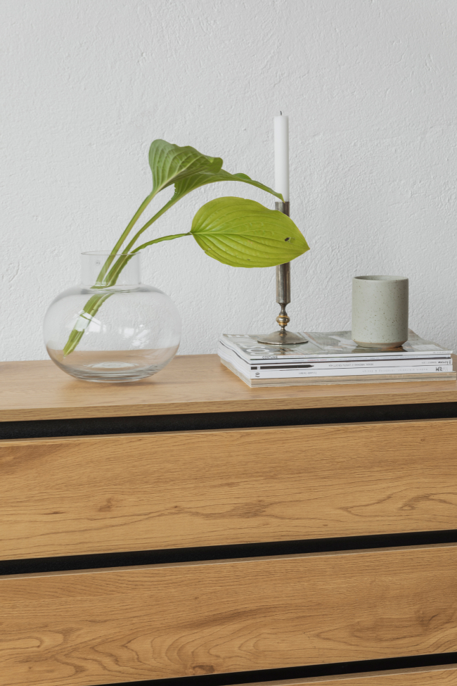 Lipasto 'Elle' 90x90 - Tammi/Musta