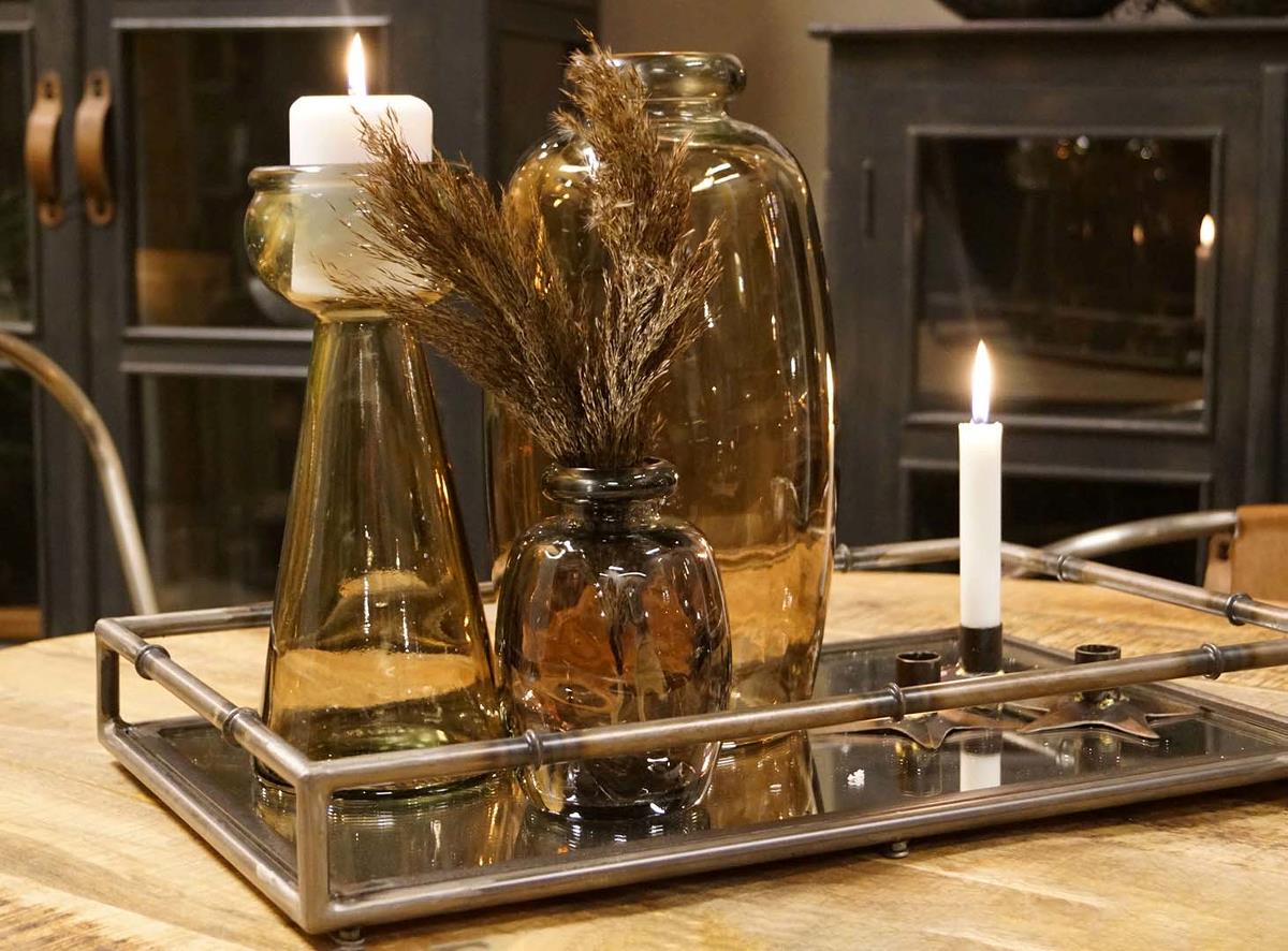 Lasivasi 'Shape' - Harmaa