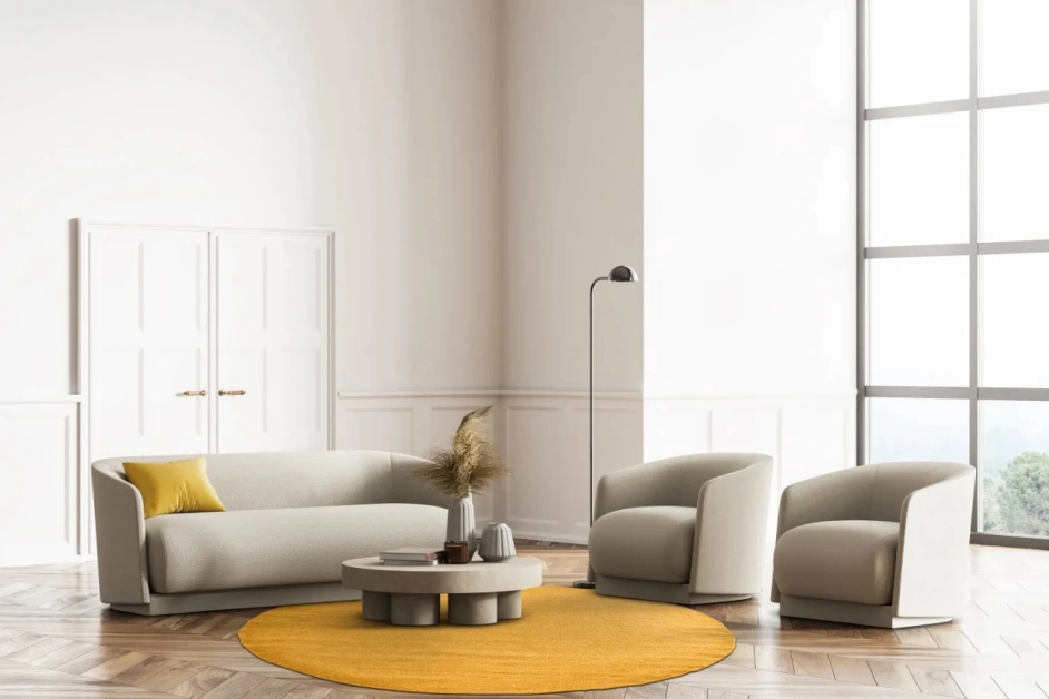 Pyöreä matto 'Hamilton' - Sahrami