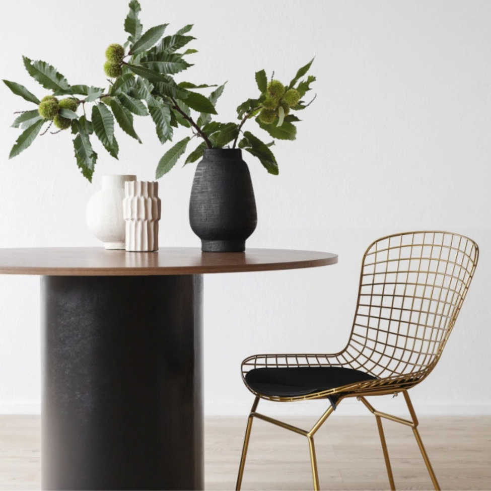 Ruokapöytä 'Rounded' Pyöreä 120cm - Pähkinä