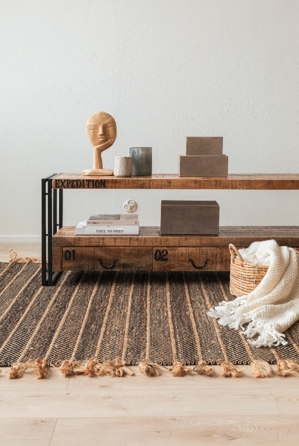 Matto 'Striped Sand' - Luonnollinen 160x230