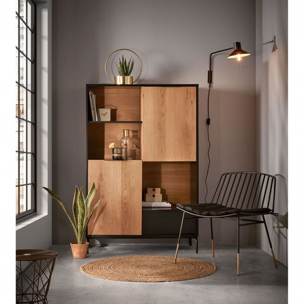 Kaappi 'Koln' - Tammi/Musta