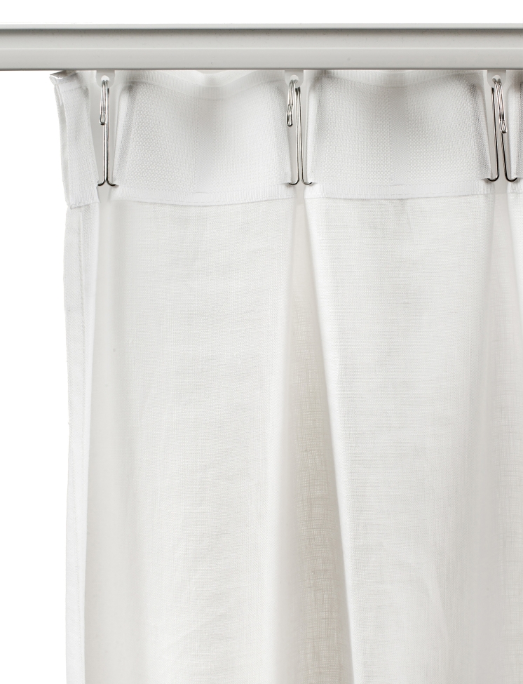 Verho rypytysnauhalla 'Dalsland' 145x250 - Harmaa