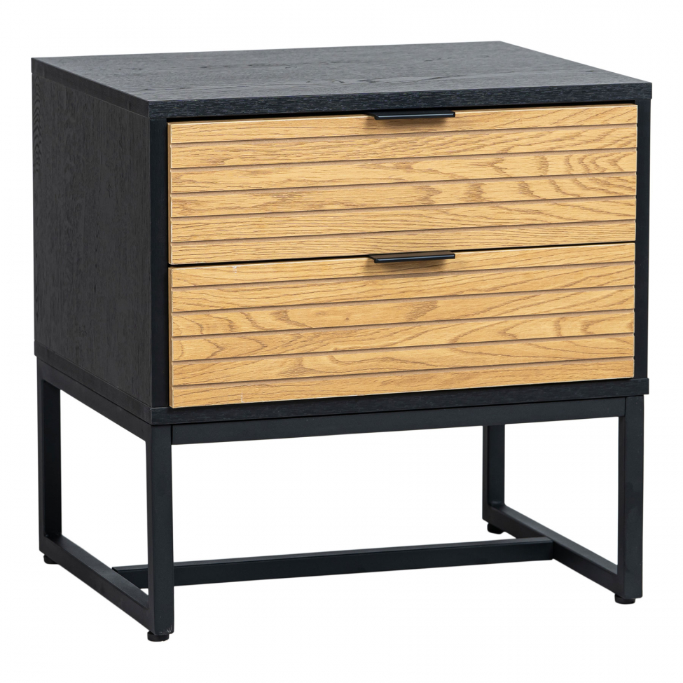 Yöpöytä 'Line' - Tammi/Musta