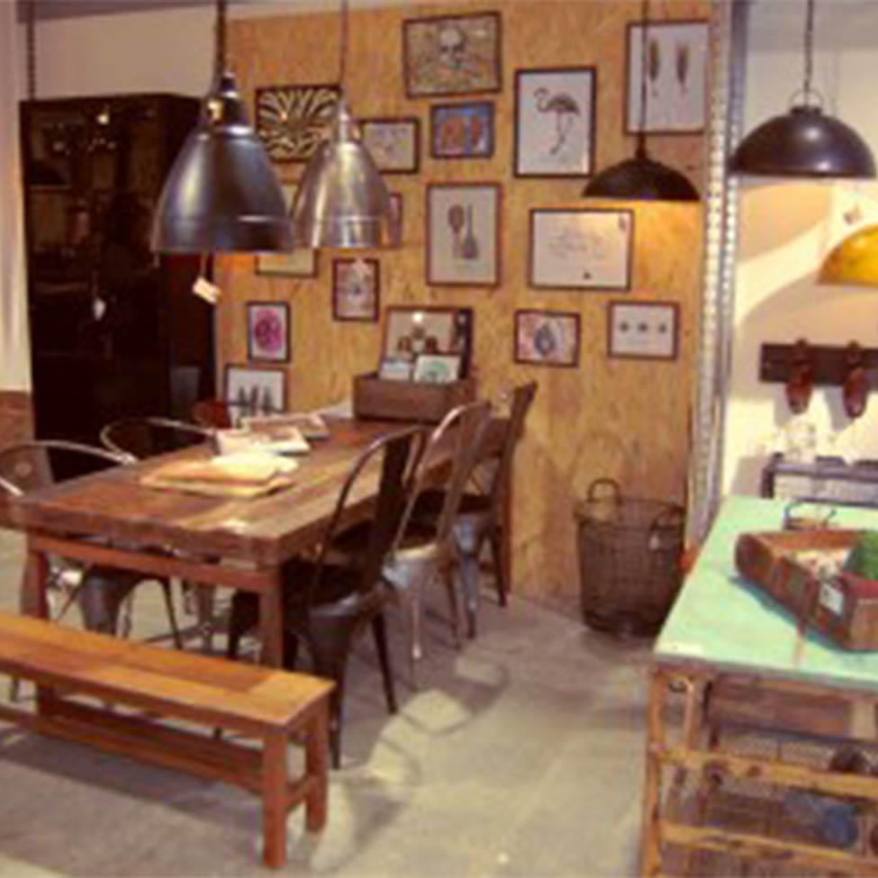 Teollisuuslamppu 'Thormann' - Keltainen/Patina