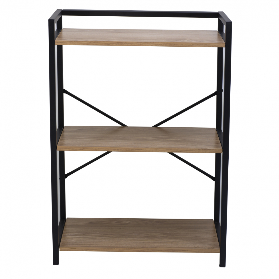 Hylly 'Tre' - Musta/Puu