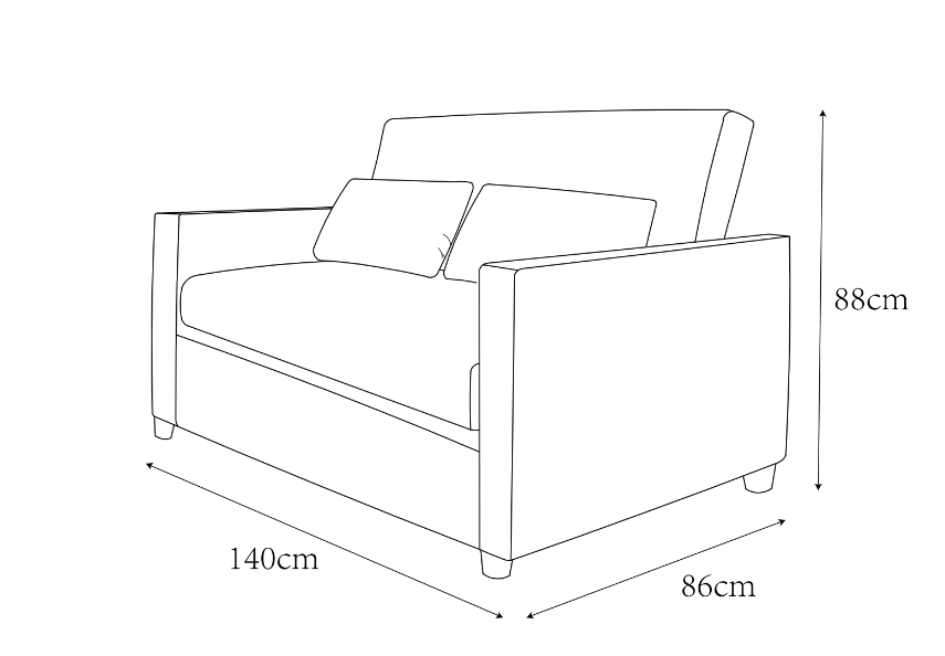 Vuodesohva 'San Francisco' - Valkoinen