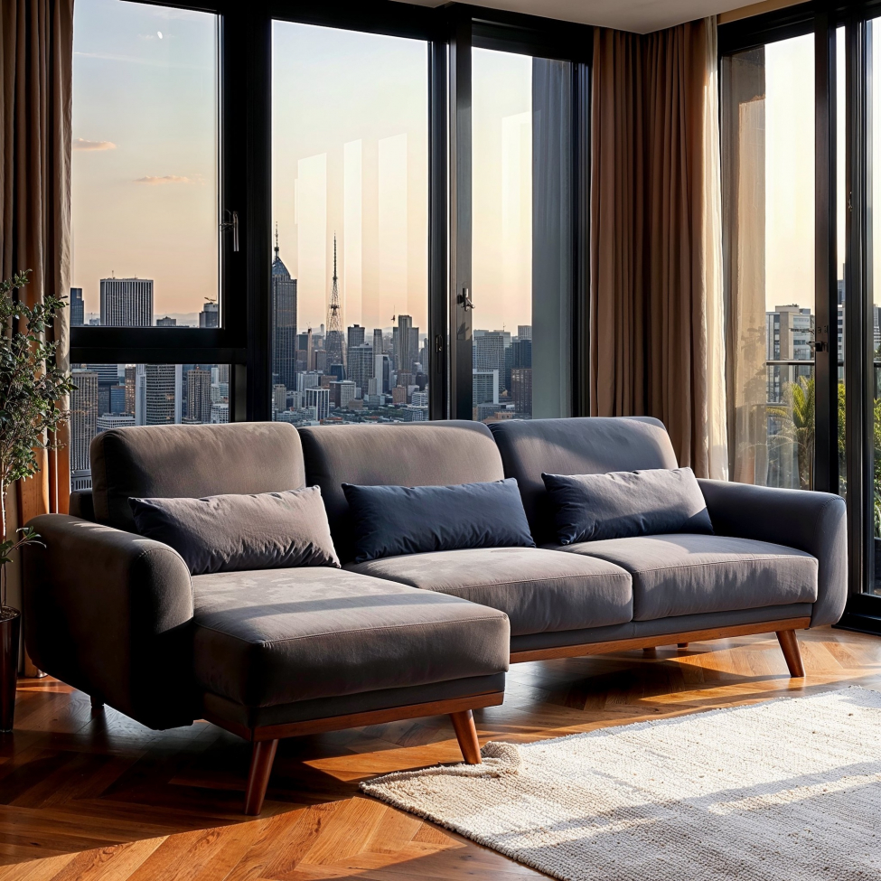 Vuodesohva 'Texas' - Tummanharmaa