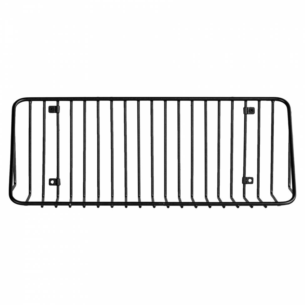 Seinähylly 'Strings' - Musta/Metalli