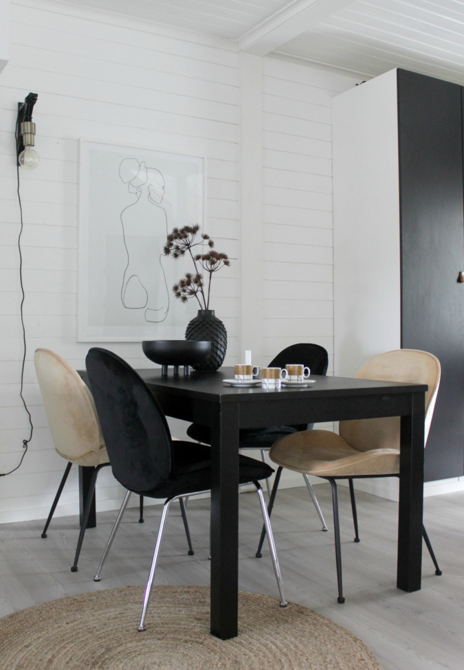 Tuoli 'Lux' - Musta/Hopea