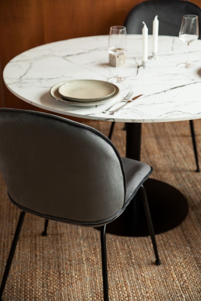 Tuoli 'Lux' - Harmaa/Musta