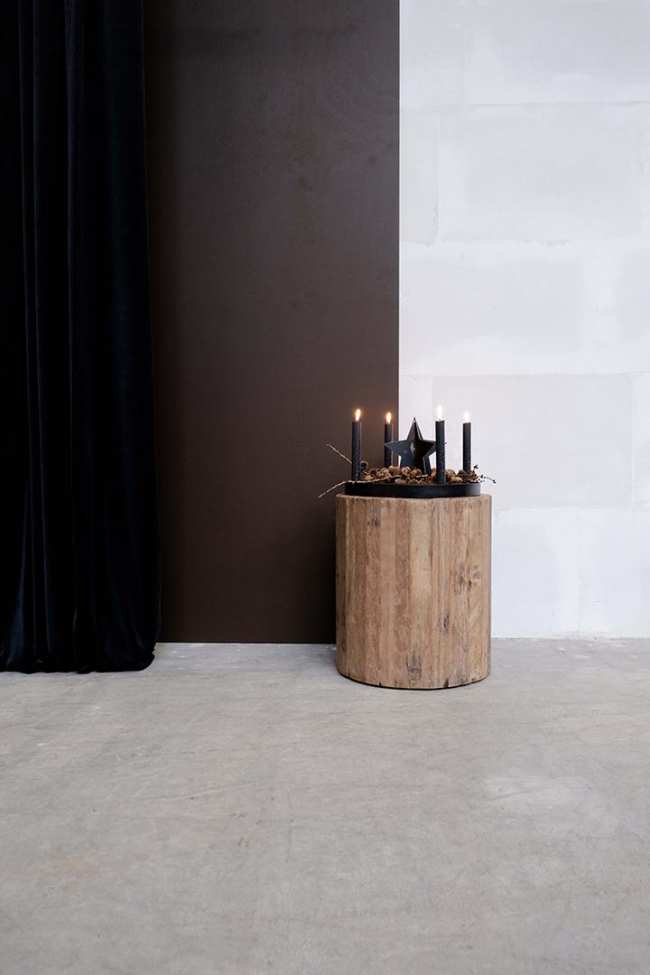 Pyöreä sivupöytä Vintage - Puu