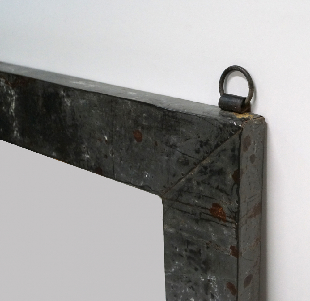 Peili rautakehyksellä Vintage - Harmaa