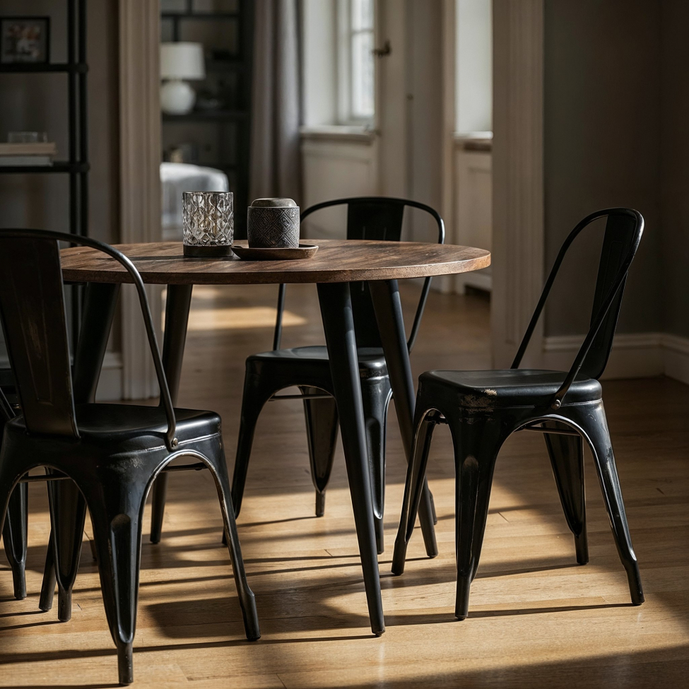 Tuoli 'Montmartre' - Vintage musta