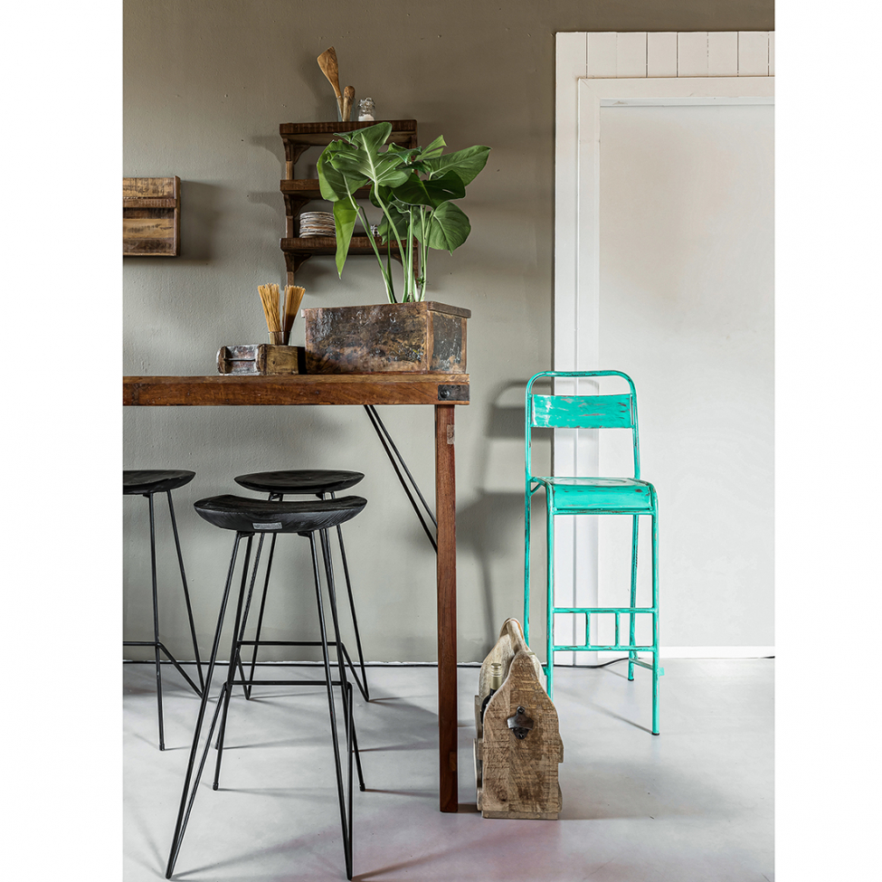 Jakkara 'Teak' 77cm - Musta