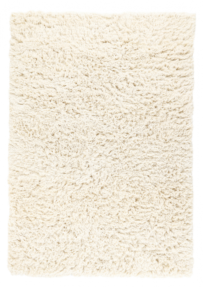 Ryijymatto 'Fassale Handwoven Wool' - Valkoinen