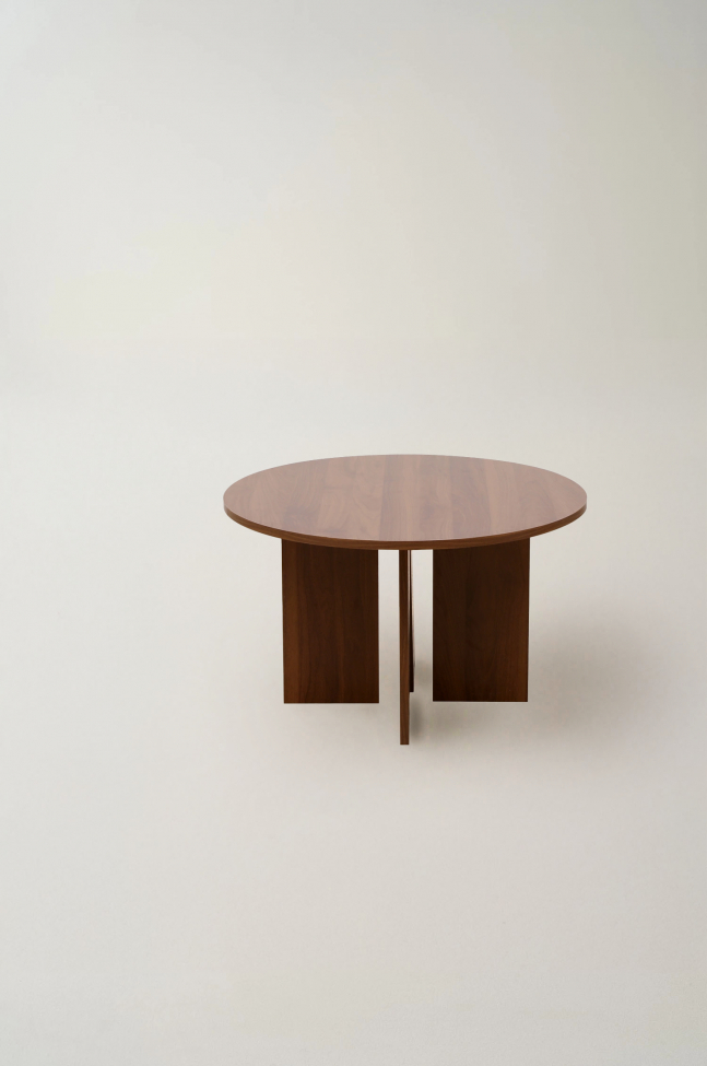 Pöytä 'Créme' Pyöreä 75cm - Pähkinä