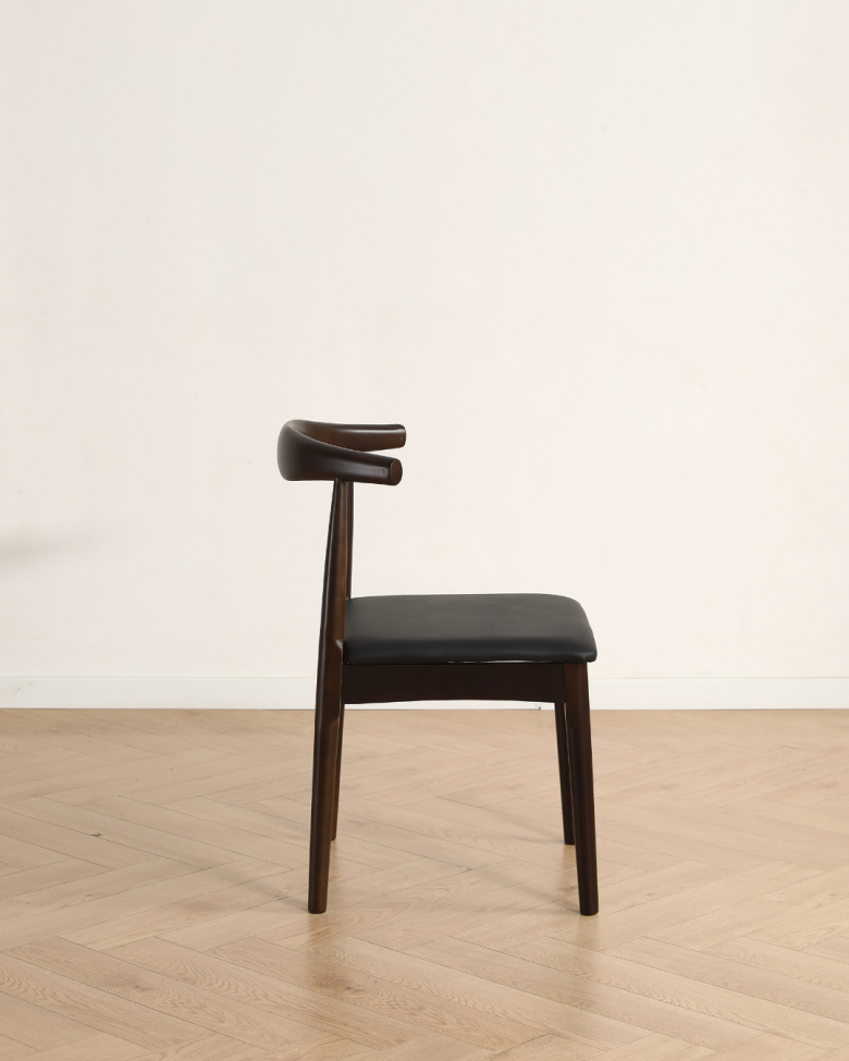 Tuoli 'Fager' - Pähkinä/Musta