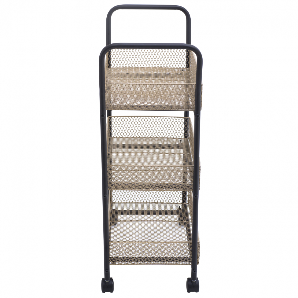 Keittiövaunu 'Nät' - Musta/Puu