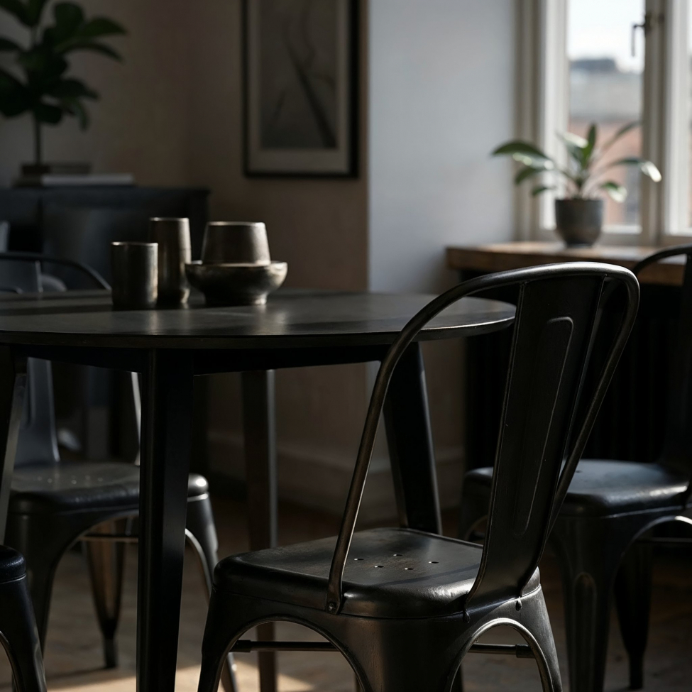 Tuoli 'Montmartre' - Musta/Patina