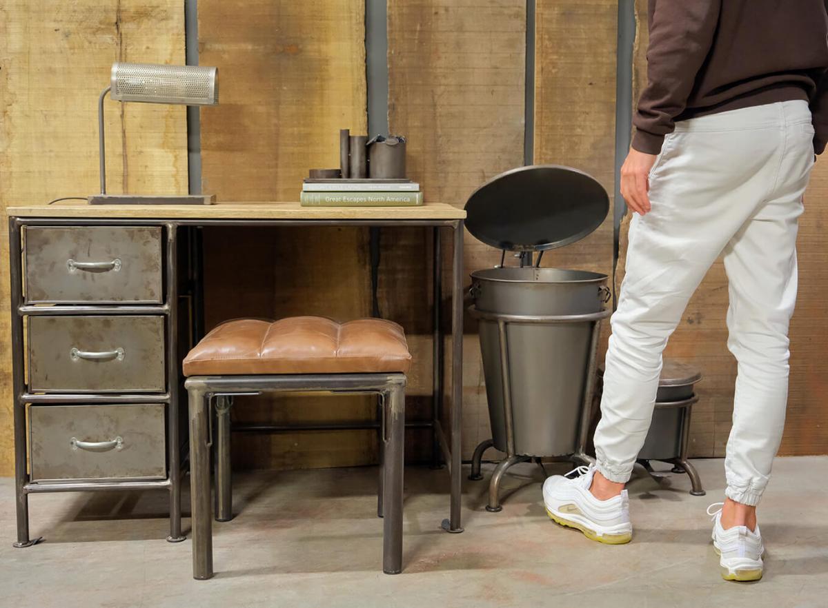 Työpöytä Vintage 'Thomas' - Rauta/Puu