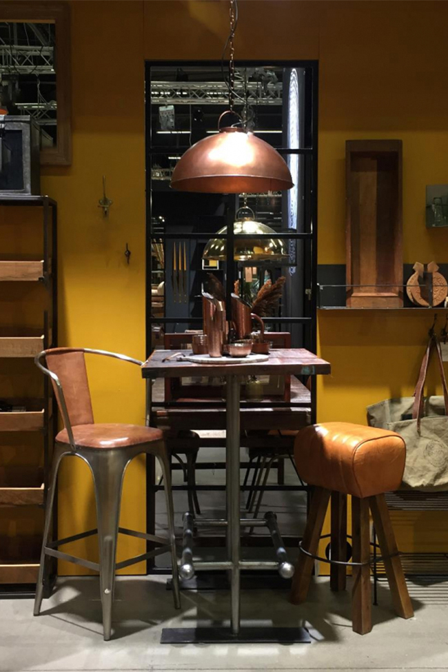 Teollisuuslamppu vintage 'Thormann' - Kupari