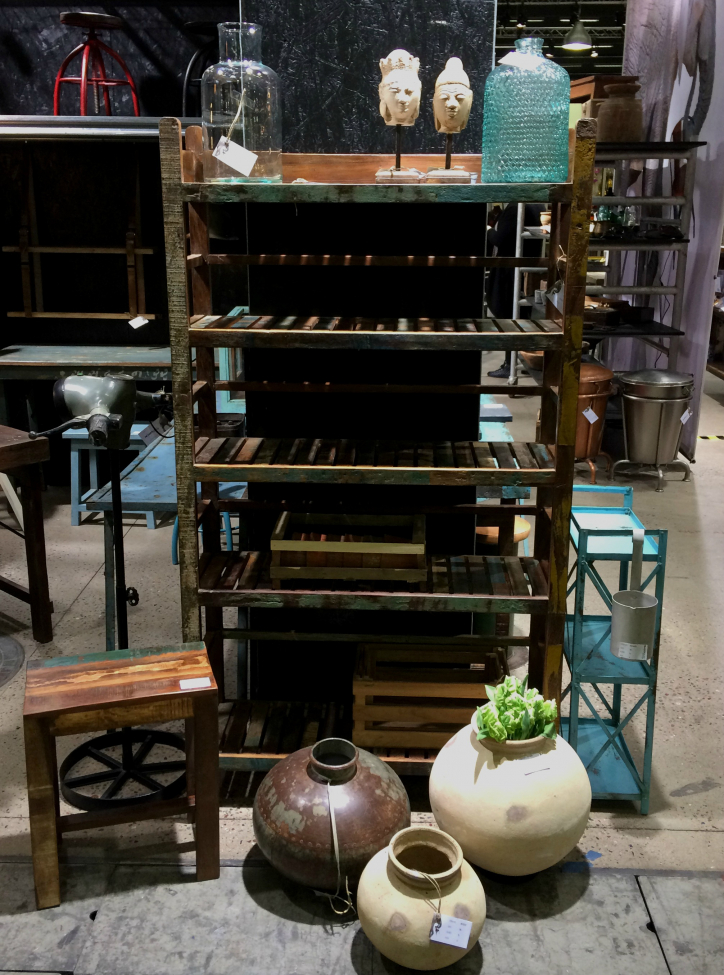 Kirjahylly 'Rustik' - Kierrätetty puu